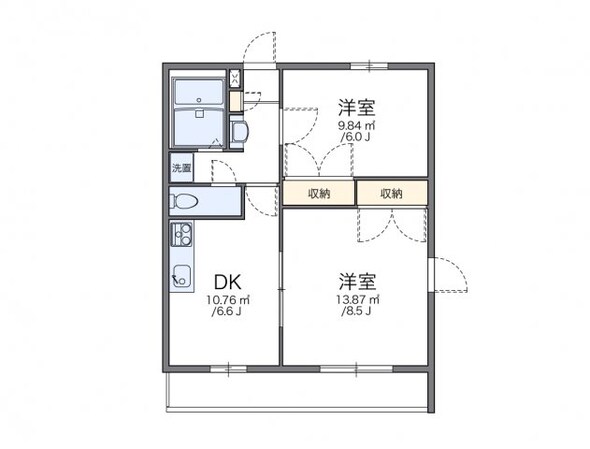 レオパレスＭ＆Ｍの物件間取画像